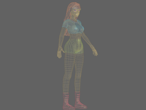Pretty Young woman V25038 Modelo 3D