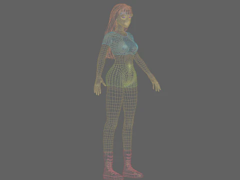 Pretty Young woman V25038 3D Model