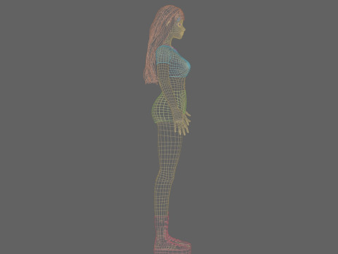 Pretty Young woman V25038 Modelo 3D