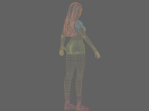 Pretty Young woman V25038 Modelo 3D