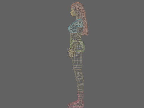 Pretty Young woman V25038 Modelo 3D