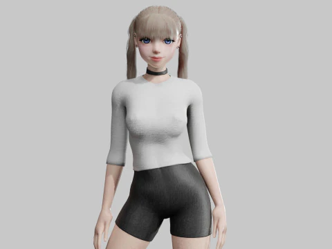 스탠다드 베이직 여성 V17164 3D 모델