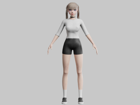 Standard Basic Woman V17164 3Dモデル