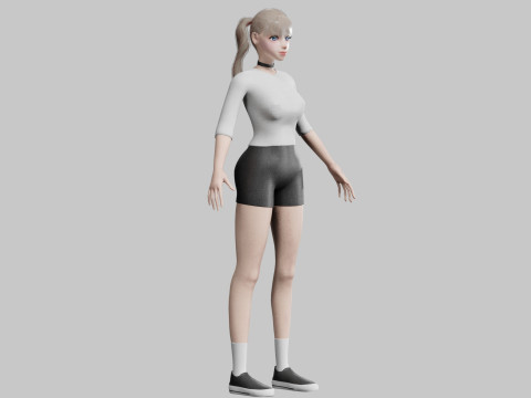 Standard Basic Woman V17164 3Dモデル