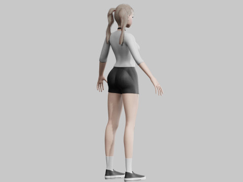 Standard Basic Woman V17164 3Dモデル