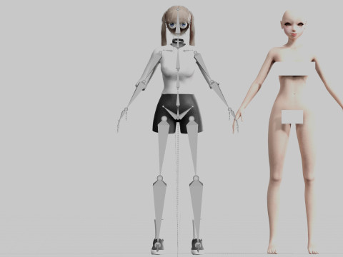 Standard Basic Woman V17164 3Dモデル