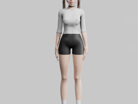 Standard Basic Woman V17164 3Dモデル