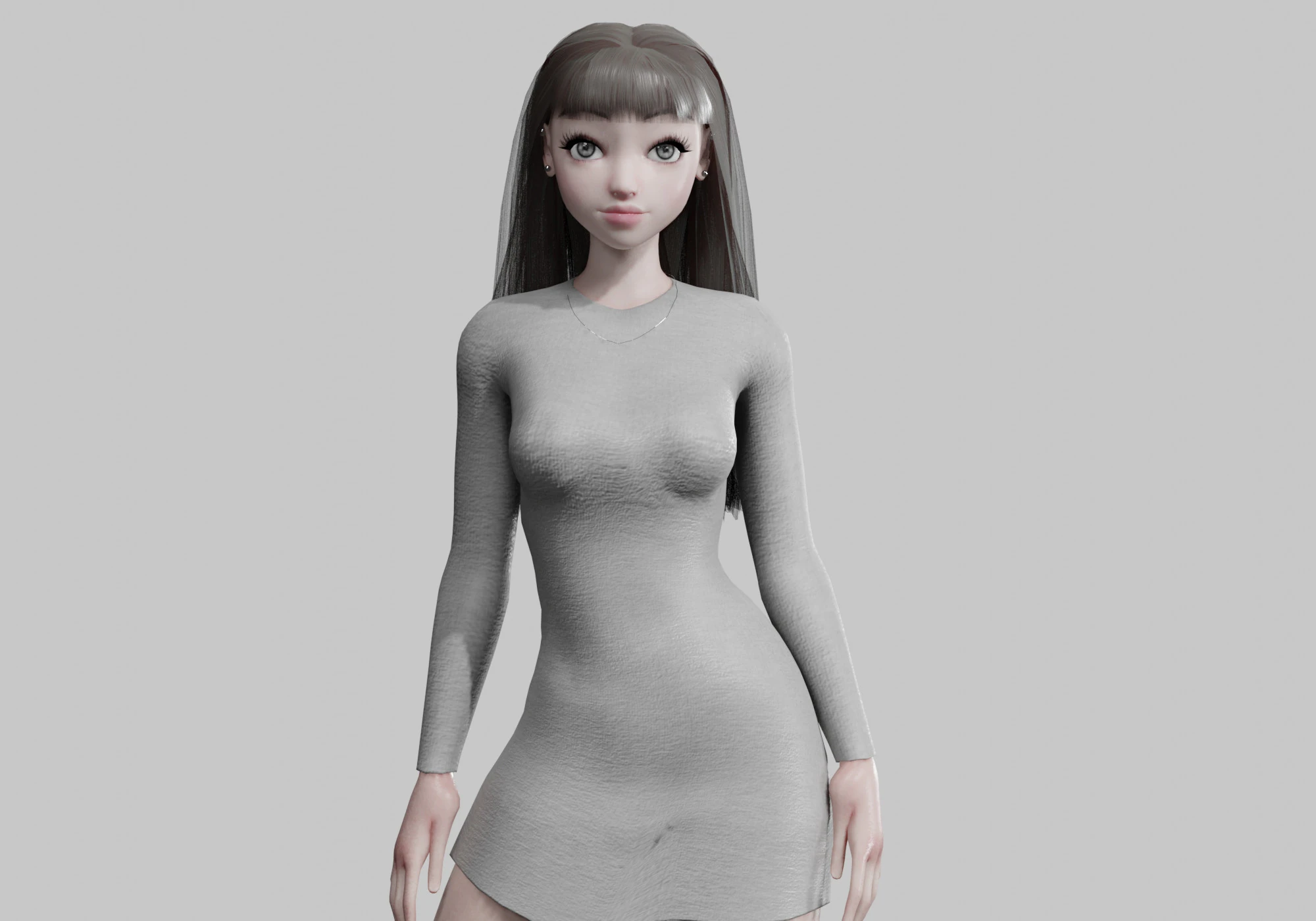 Standard Pretty woman V25179 3D Model .c4d .max .obj .3ds .fbx .stl .blend