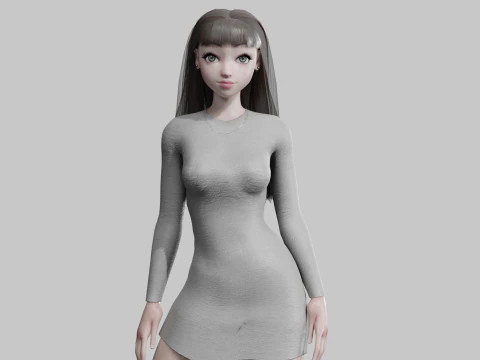 Standard Hübsche Frau V25179 3D Modell