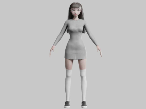 Standard Pretty woman V25179 3D Model