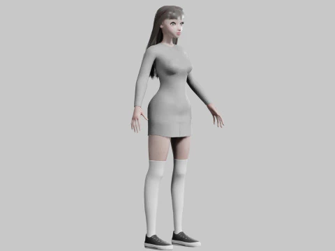 Standard Pretty woman V25179 3D Model