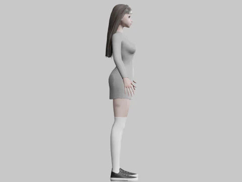 Standard Pretty woman V25179 3D Model