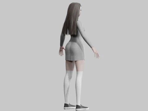 Standard Pretty woman V25179 3D Model