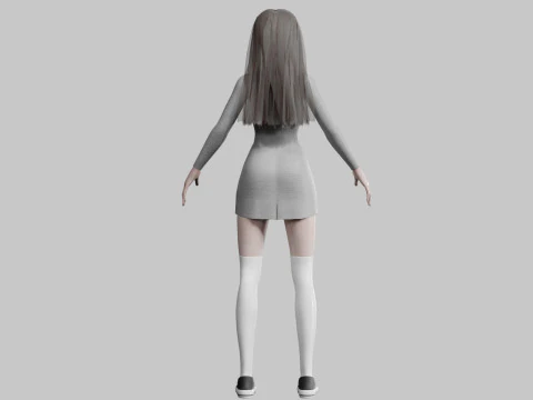 Standard Pretty woman V25179 3D Model