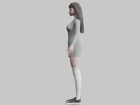 Standard Pretty woman V25179 3D Model