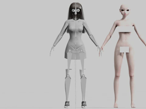 Standard Pretty woman V25179 3D Model