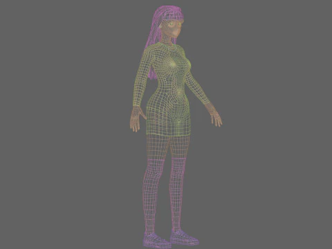Standard Pretty woman V25179 3D Model