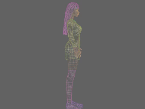 Standard Pretty woman V25179 3D Model