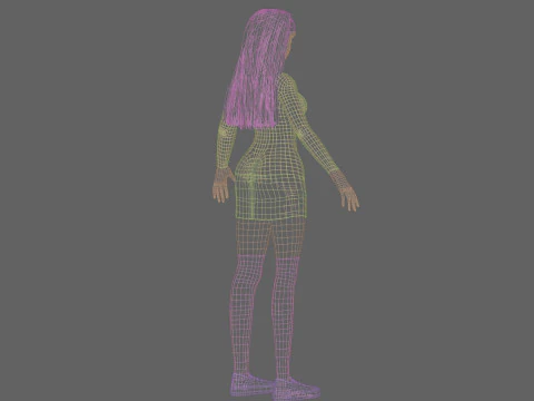 Standard Pretty woman V25179 3D Model