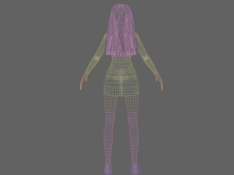 Standard Pretty woman V25179 3D Model