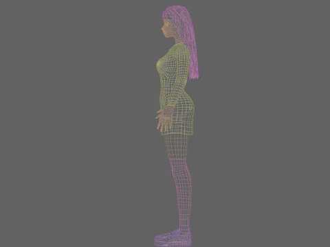 Standard Pretty woman V25179 3D Model