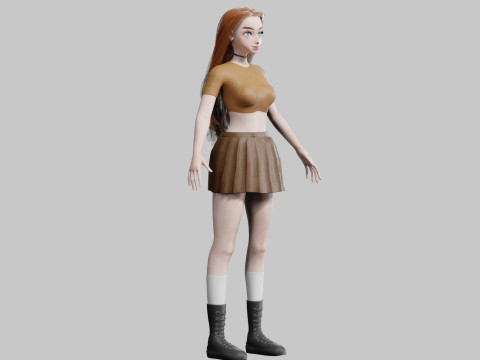 Stylized Pretty Woman V28802 Modelo 3D