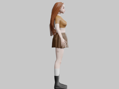 Stylized Pretty Woman V28802 Modelo 3D
