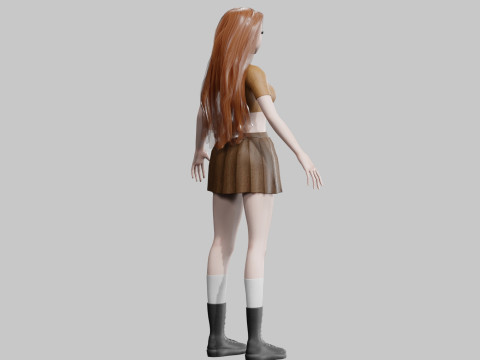 Stylized Pretty Woman V28802 Modelo 3D