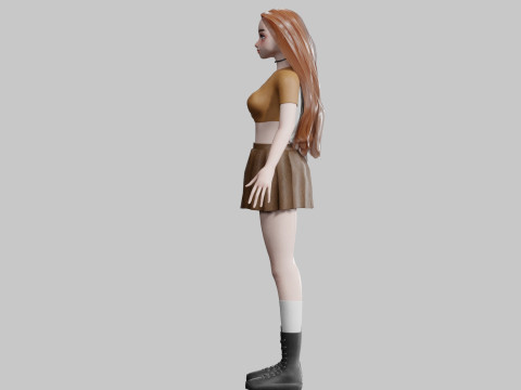 Stylized Pretty Woman V28802 Modelo 3D