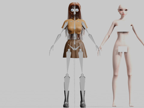 Stylized Pretty Woman V28802 Modelo 3D
