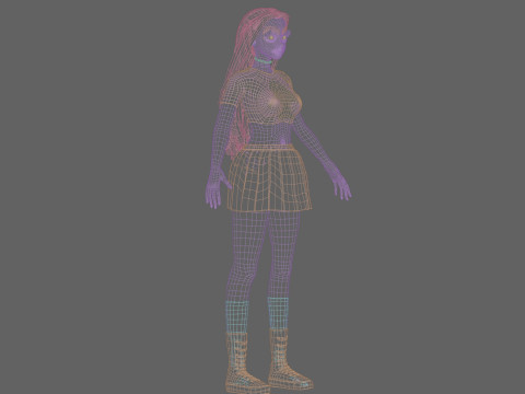Stylized Pretty Woman V28802 Modelo 3D