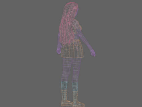 Stylized Pretty Woman V28802 Modelo 3D