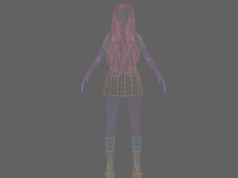 Stylized Pretty Woman V28802 Modelo 3D