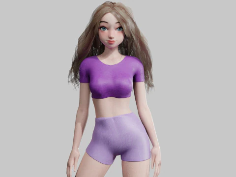 स्वीट बेसिक वुमन V26571 3D मॉडल