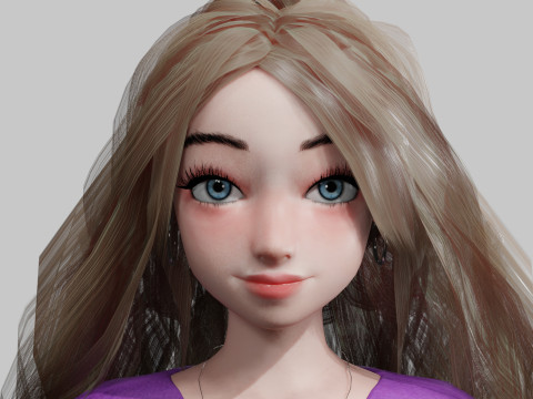 Sweet Basic Woman V26571 3D मॉडल