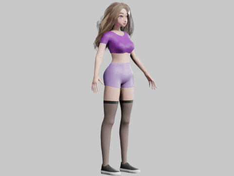 Sweet Basic Woman V26571 3D Model