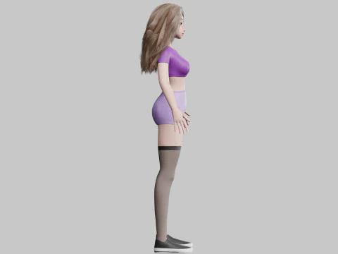 Sweet Basic Woman V26571 3D Model