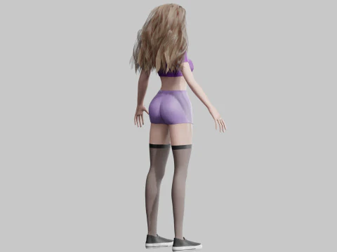 Sweet Basic Woman V26571 3D Model