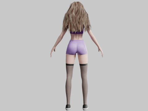 Sweet Basic Woman V26571 3D Model