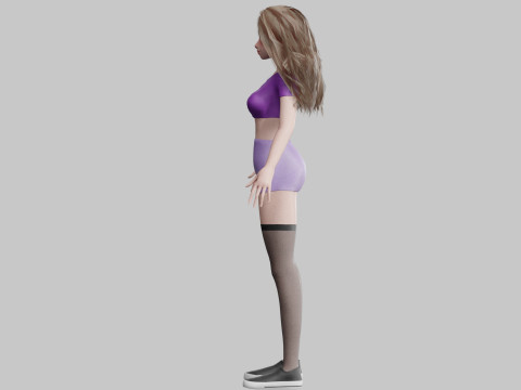 Sweet Basic Woman V26571 3D मॉडल