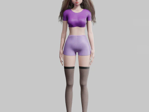 Sweet Basic Woman V26571 3D Model