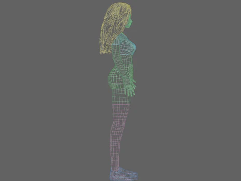 Sweet Basic Woman V26571 3D Model