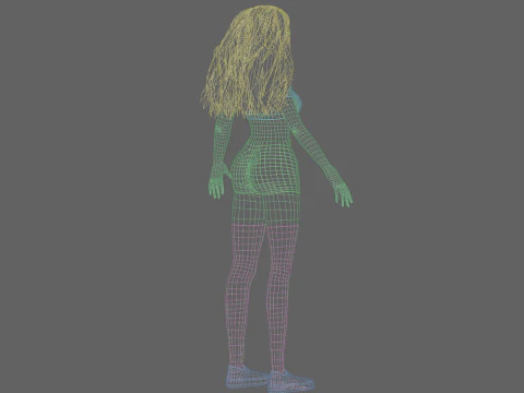 Sweet Basic Woman V26571 3D Model