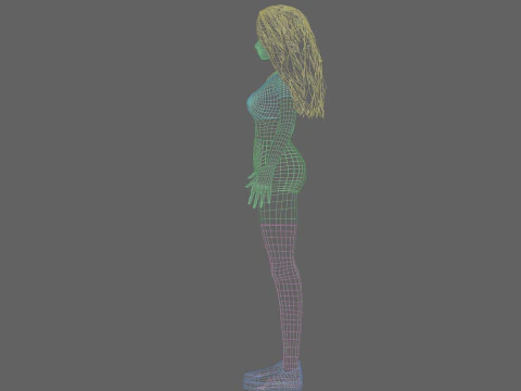 Sweet Basic Woman V26571 3D Model