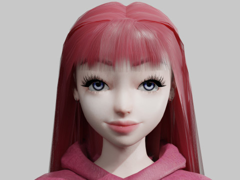 Sweet cute Woman V29270 3D-Modell