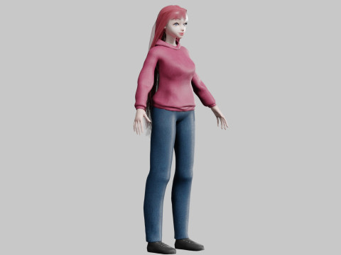 Sweet cute Woman V29270 3D-Modell