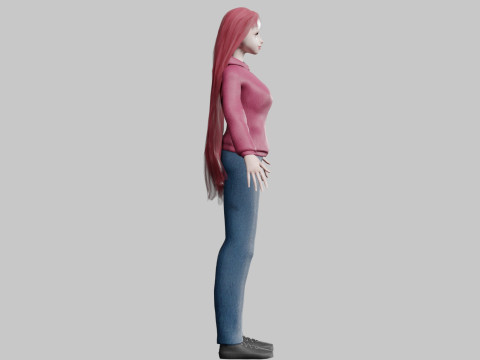 Sweet cute Woman V29270 3D-Modell