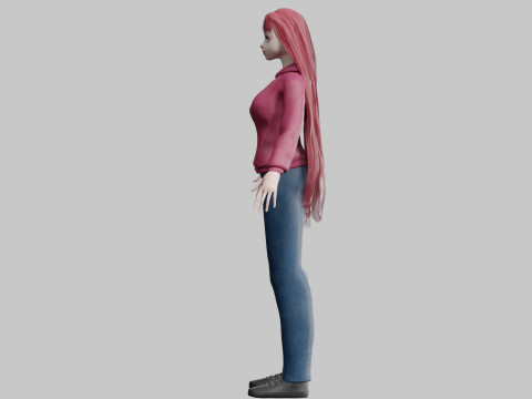 Sweet cute Woman V29270 3D-Modell