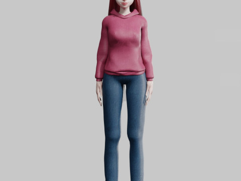 Sweet cute Woman V29270 3D-Modell