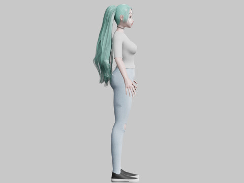Sweet Pretty Woman V23358 3D Model